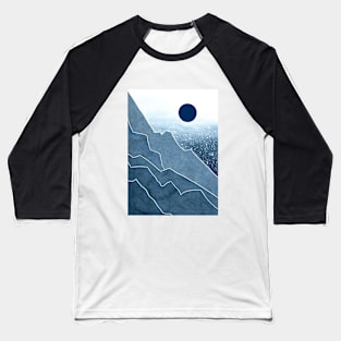 Blue mountain in watercolor 2 Baseball T-Shirt